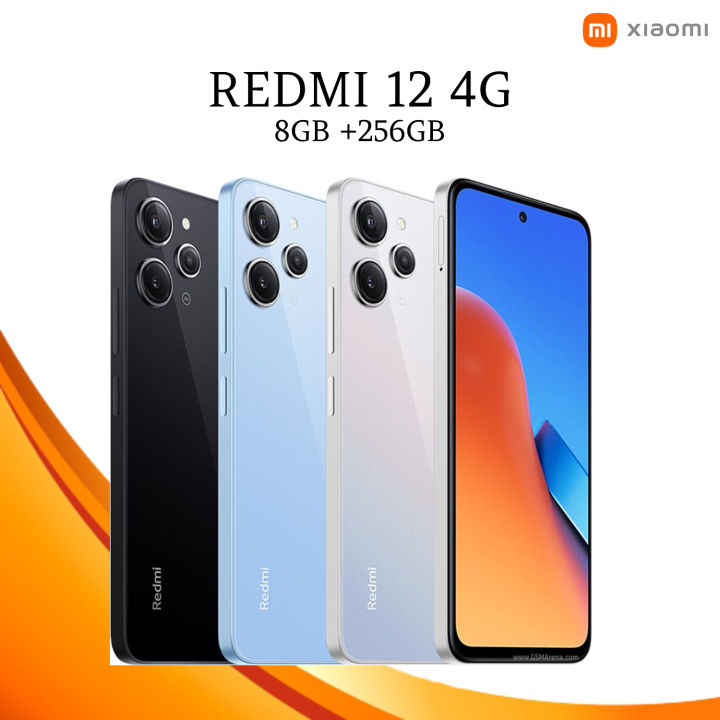 [Smart Phones ] Xiaomi Redmi 12 Smart phone 256GB ROM + 8GB RAM 4G Network Dual SIM 6.79-inch 90Hz LCD Screen 50MP Camera 18W Tpye-C Charging 5000mAh Battery Fingerprint and Face Smart Phones